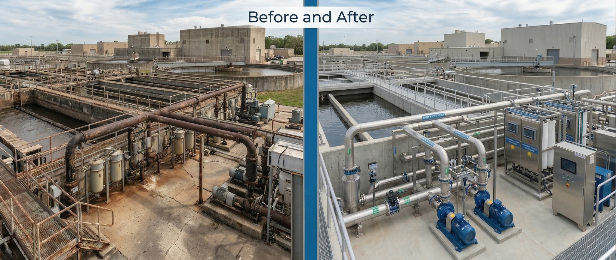 Augmentation & Retrofitting of Existing Water and Wastewater Plants