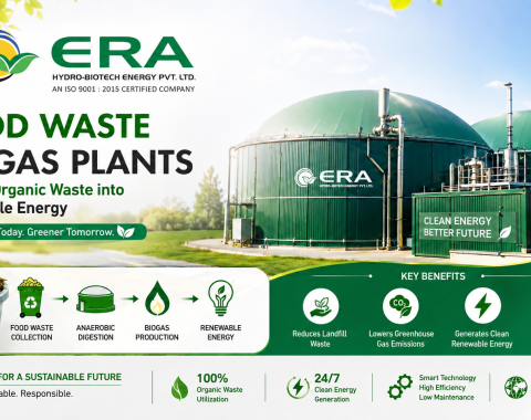 food waste biogas plant - Era Hydro Biotech food waste biogas plant
