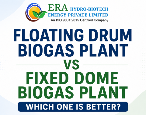 floating drum biogas plant