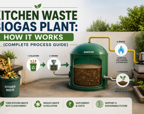 kitchen waste biogas plant